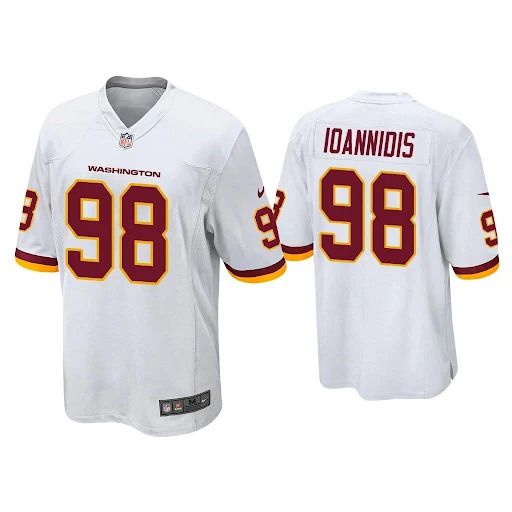 Men Washington Redskins #98 Matt Ioannidis Nike White Game NFL Jersey